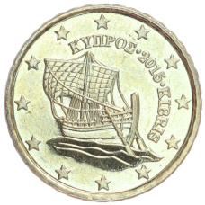 Монета 10 евроцентов 2015 года Кипр (аверс)