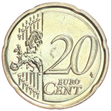 Монета 20 евроцентов 2016 года Кипр (реверс)