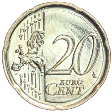 Монета 20 евроцентов 2015 года Кипр (реверс)