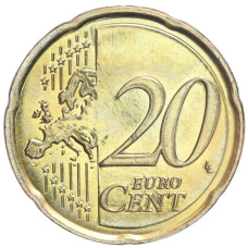 Монета 20 евроцентов 2015 года Кипр (реверс)