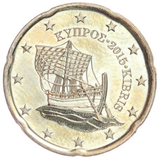 Монета 20 евроцентов 2015 года Кипр (аверс)