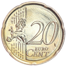 Монета 20 евроцентов 2015 года Кипр (реверс)