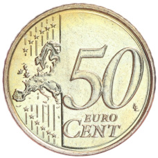 Монета 50 евроцентов 2015 года Кипр (реверс)