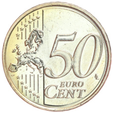 Монета 50 евроцентов 2015 года Кипр (реверс)