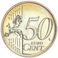 Монета 50 евроцентов 2015 года Кипр (реверс)