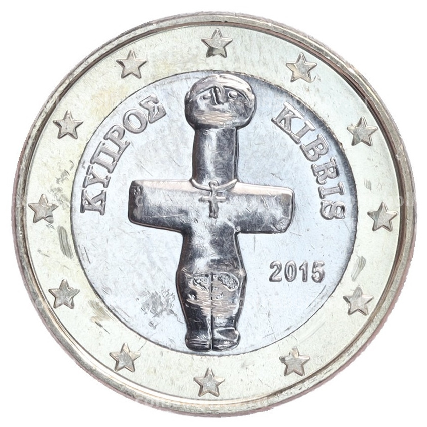 Монета 1 евро 2015 года Кипр