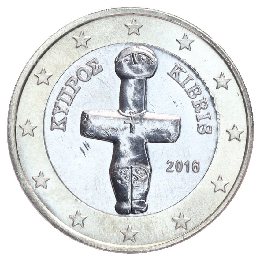 Монета 1 евро 2016 года Кипр