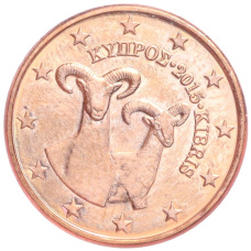Монета 1 евроцент 2015 года Кипр (аверс)