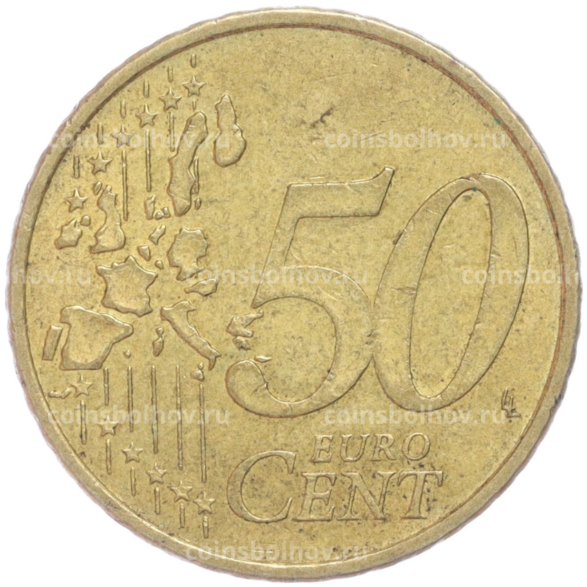 Монета 50 евроцентов 2002 года F Германия (вид 2)