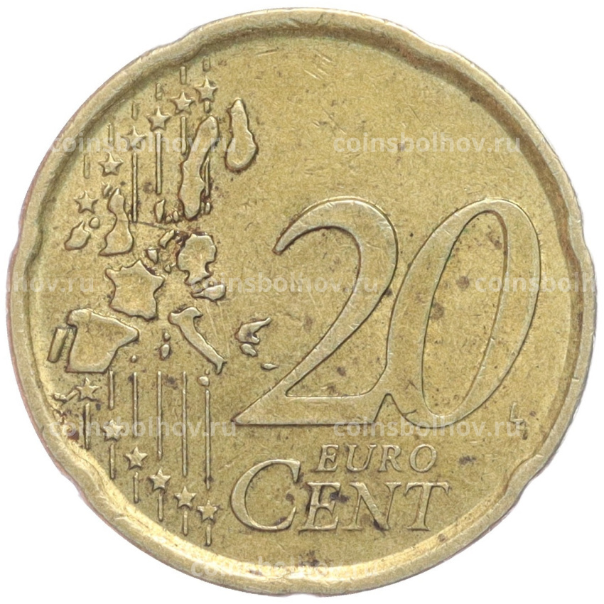 Монета 20 евроцентов 2000 года Испания (вид 2)