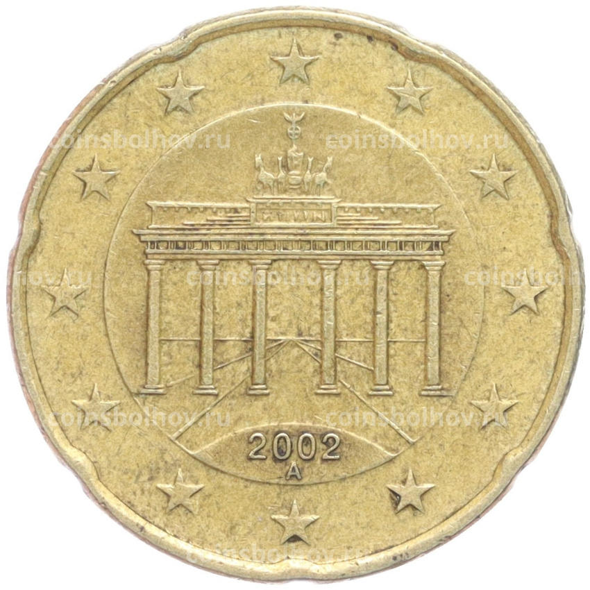Монета 20 евроцентов 2002 года A Германия