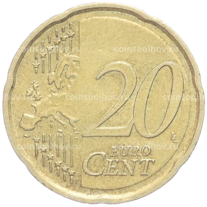 Монета 20 евроцентов 2002 года A Германия (вид 2)