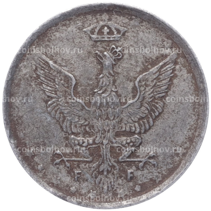 Монета 10 фенигов 1917 года Польша (вид 2)