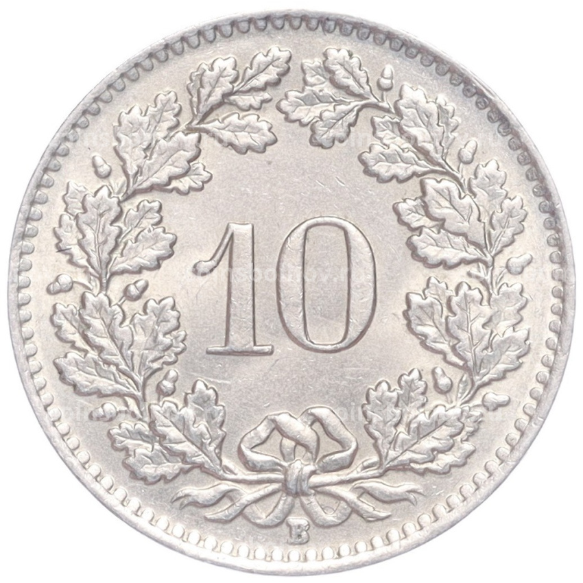 Монета 10 раппенов 1949 года Швейцария (вид 2)