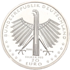 Монета 20 евро 2016 года Германия «125 лет со дня рождения Отто Дикса» (реверс)