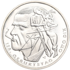 Монета 20 евро 2016 года Германия «125 лет со дня рождения Отто Дикса» (аверс)