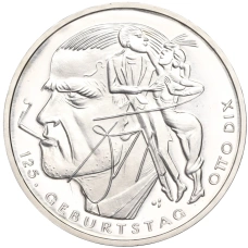 Монета 20 евро 2016 года Германия «125 лет со дня рождения Отто Дикса» (аверс)