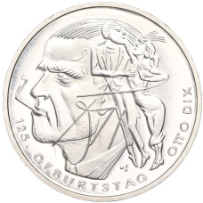 Монета 20 евро 2016 года Германия «125 лет со дня рождения Отто Дикса» (аверс)