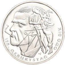 Монета 20 евро 2016 года Германия «125 лет со дня рождения Отто Дикса» (аверс)