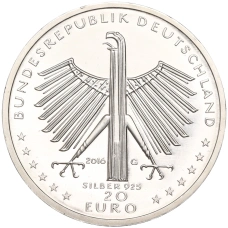 Монета 20 евро 2016 года Германия «125 лет со дня рождения Отто Дикса» (реверс)