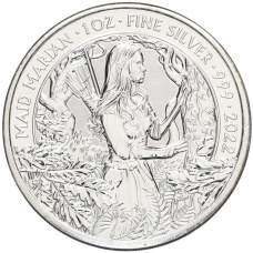 Монета 2 фунта 2022 года Великобритания «Дева Мариан» (аверс)