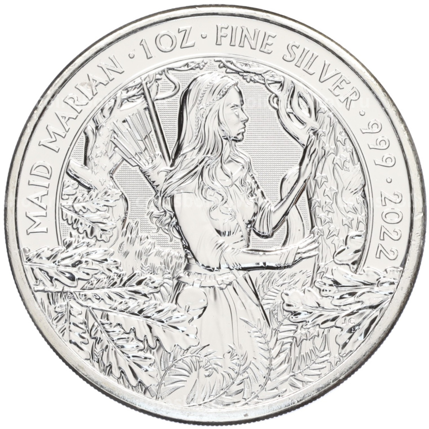 Монета 2 фунта 2022 года Великобритания «Дева Мариан»