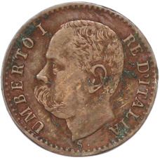 Монета 1 чентезимо 1895 года Италия (реверс)