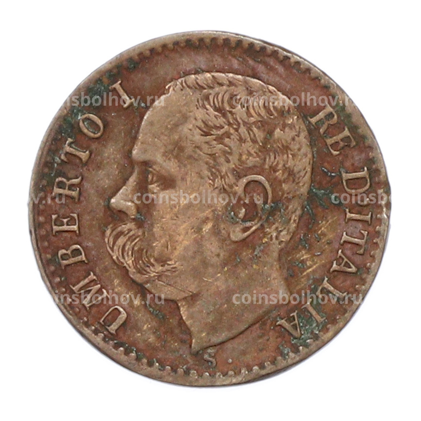 Монета 1 чентезимо 1895 года Италия (вид 2)