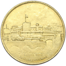 Туристический монетовидный жетон 2008 года Монако «Княжеский дворец»