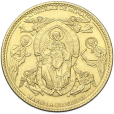 Туристический монетовидный жетон Монако «Кафедральный собор»