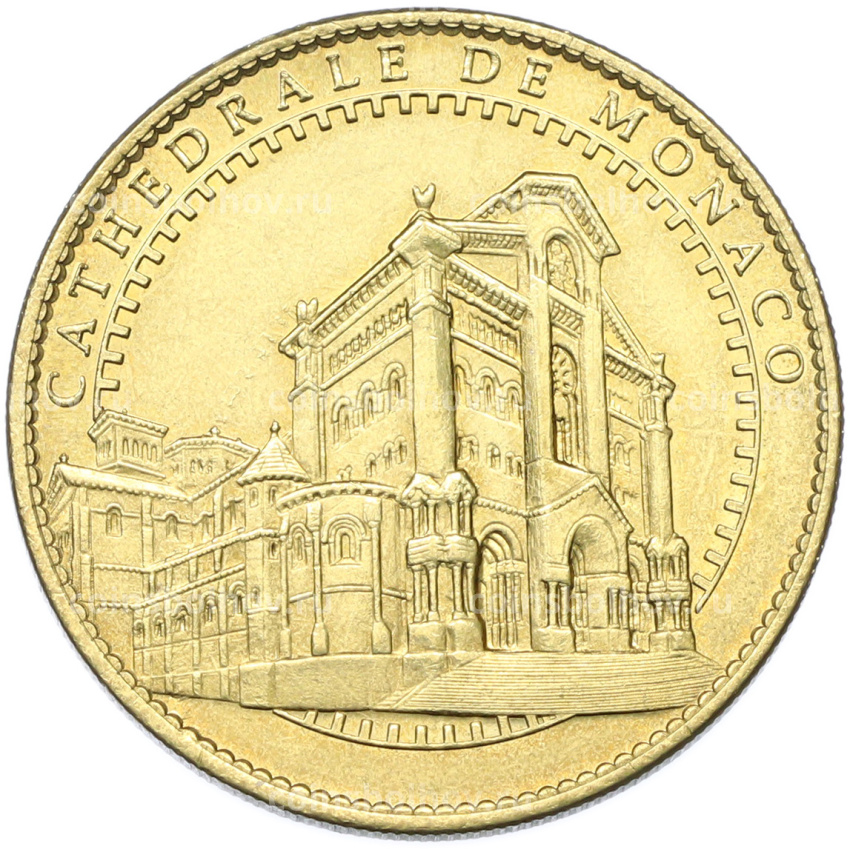 Туристический монетовидный жетон Монако «Кафедральный собор»
