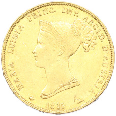 Монета 40 лир 1815 года Парма (аверс)