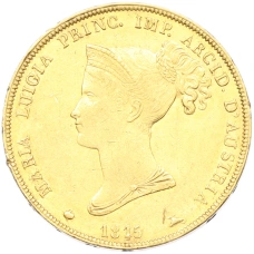 Монета 40 лир 1815 года Парма (аверс)