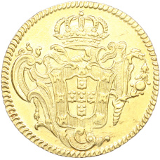 Монета 6400 рейс 1777 года R Португальская Бразилия (Жозе I) (реверс)