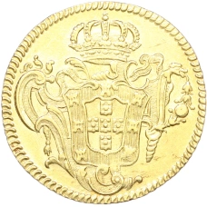 Монета 6400 рейс 1777 года R Португальская Бразилия (Жозе I) (реверс)