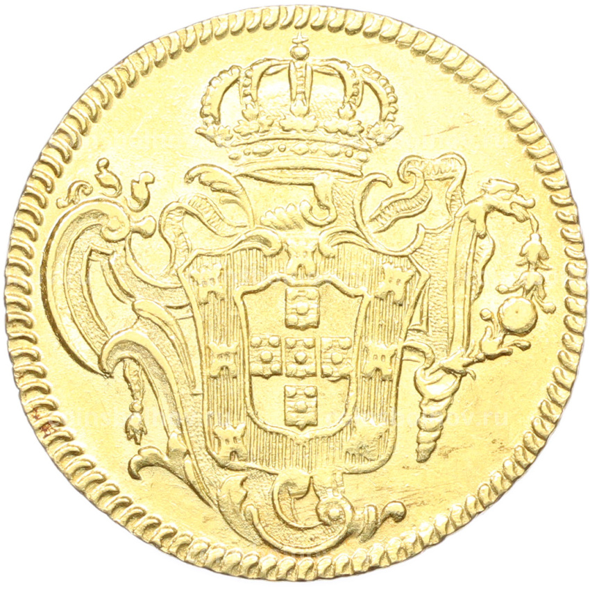 Монета 6400 рейс 1777 года R Португальская Бразилия (Жозе I) (вид 2)