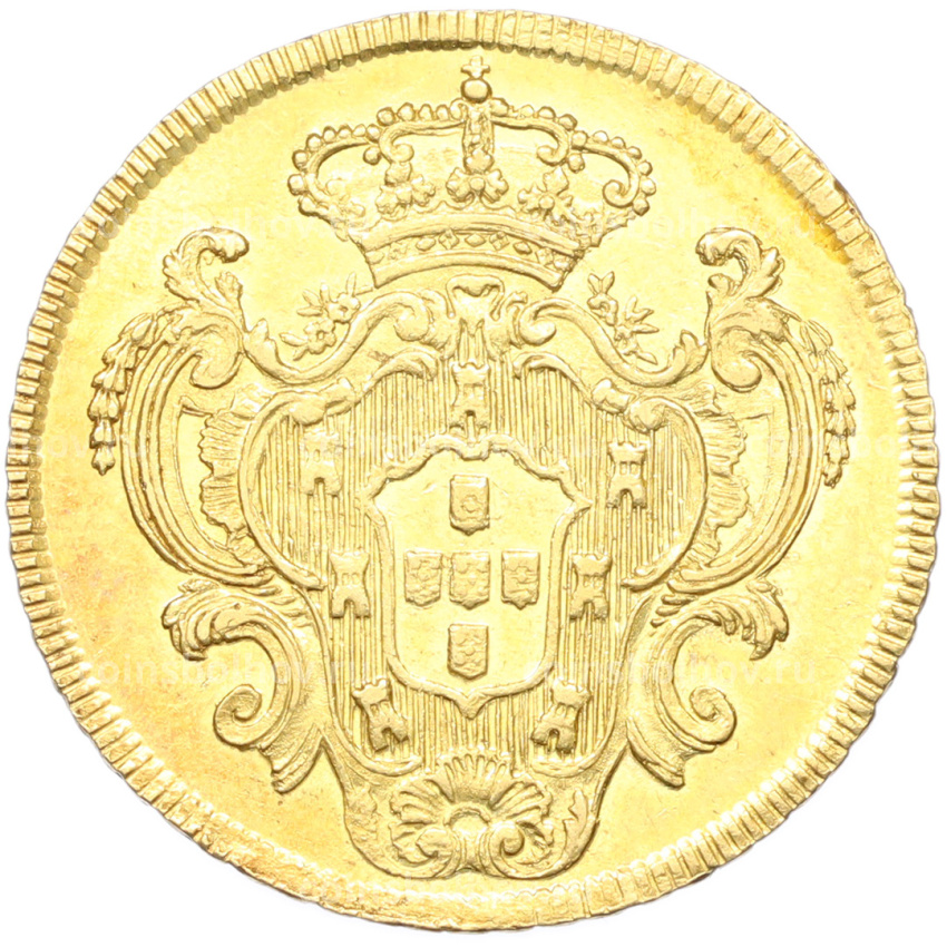 Монета 6400 рейс 1792 года R Португальская Бразилия (Мария I) (вид 2)