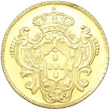 Монета 6400 рейс 1792 года R Португальская Бразилия (Мария I) (реверс)