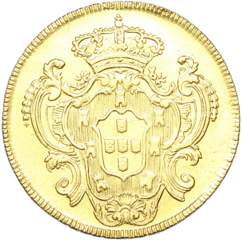 Монета 6400 рейс 1792 года R Португальская Бразилия (Мария I) (вид 2)