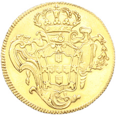 Монета 6400 рейс 1777 года B Португальская Бразилия (Жозе I) (реверс)