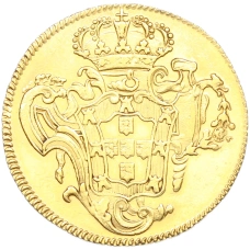 Монета 6400 рейс 1777 года B Португальская Бразилия (Жозе I) (реверс)