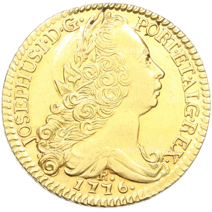 Монета 6400 рейс 1776 года R Португальская Бразилия (Жозе I)