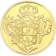 Монета 6400 рейс 1776 года R Португальская Бразилия (Жозе I) (реверс)