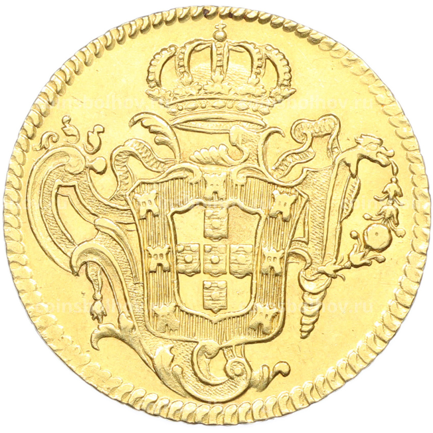 Монета 6400 рейс 1776 года R Португальская Бразилия (Жозе I) (вид 2)