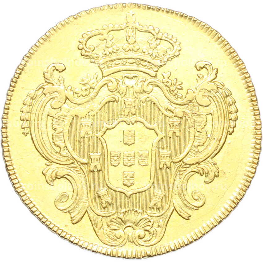 Монета 6400 рейс 1791 года R Португальская Бразилия (Мария I) (вид 2)