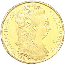 Монета 6400 рейс 1789 года Португальская Бразилия (Мария I) (аверс)