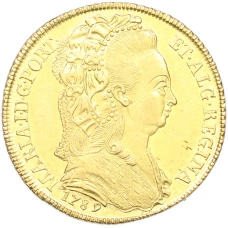 Монета 6400 рейс 1789 года Португальская Бразилия (Мария I) (аверс)