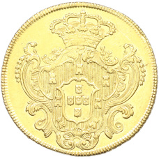 Монета 6400 рейс 1789 года Португальская Бразилия (Мария I) (реверс)