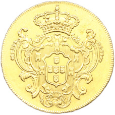 Монета 6400 рейс 1781 года R Португальская Бразилия (Мария I) (реверс)