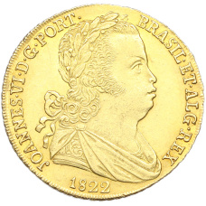 Монета 6400 рейс 1822 года Бразилия (Жуан VI) (аверс)